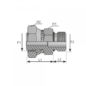 Adapter female ORFS – male UNF. (AFGO..MU)